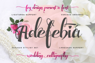 Adefebia: The Wedding-Inspired Calligraphy Script Redefining Elegance