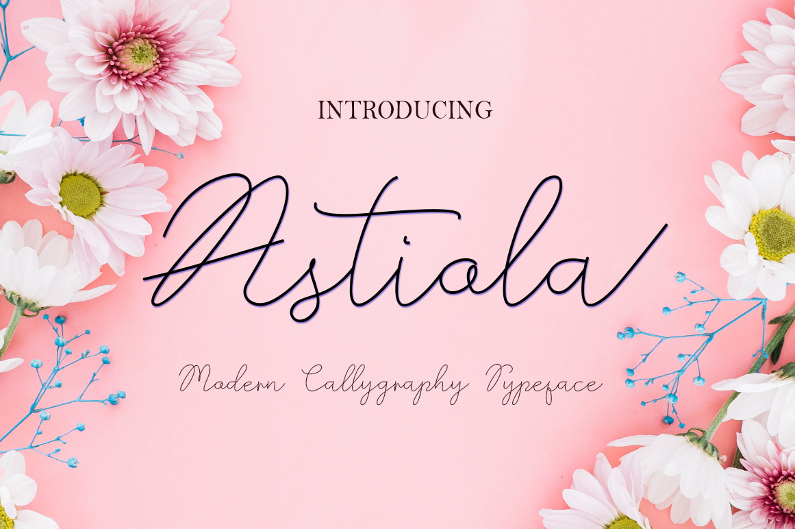 Astiola: A Modern Monoline Script for Creative Expression
