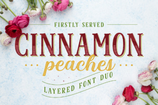 Cinnamon Peaches: A Font Family with Depth