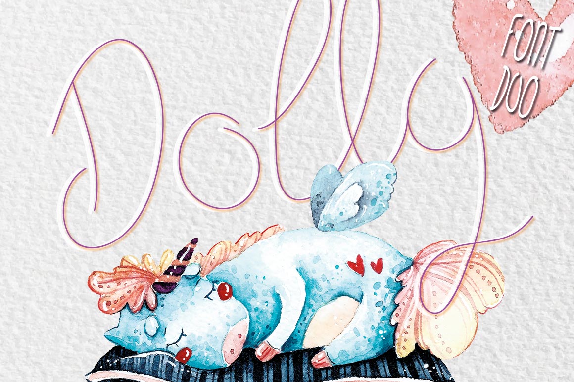 Dolly Duo: The Best of Friends in Typography