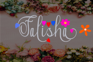 Falisha: A Modern Calligraphy Script for Visual Design