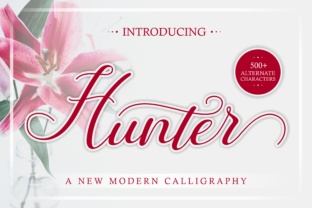 Hunter: A Script Font for Elegant Event Design