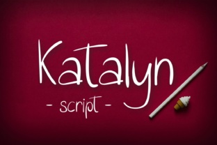 Katalyn: A Unique Script Font for Creative Expression