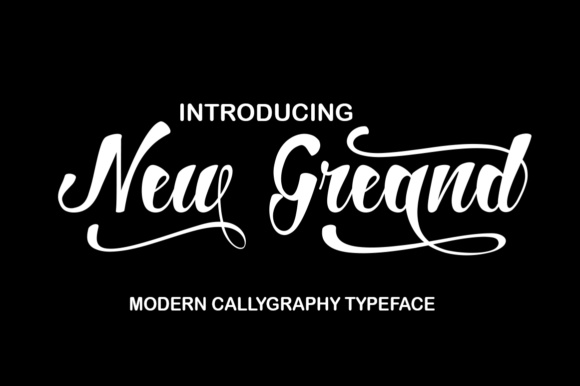 New Greand: A Modern Script Font with Handmade Charm