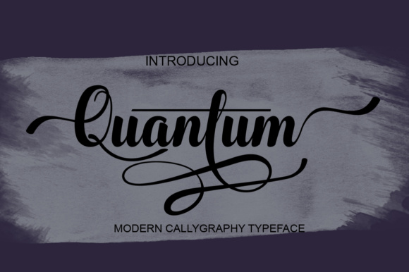 Quantum: The Dancing Calligraphy Script