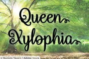 Queen Xylophia: An Elegant Calligraphy Script