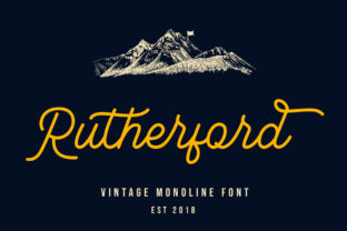 Rutherford: Authentic Vintage Typeface for Nature-Inspired Brands