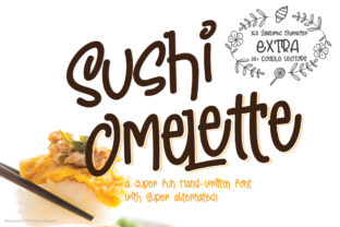 Sushi Omelette: The Playful Font That Makes Design Feel Like Fun