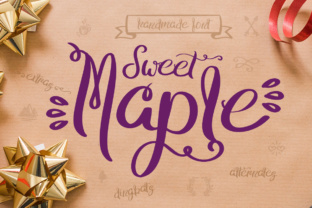 Sweet Maple: The Strategic Charm of a Handmade Script Font