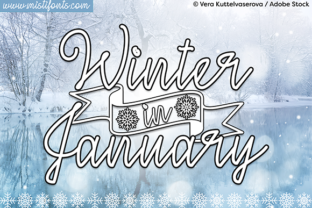Winter in January: Elevate Your Creative Projects with a Monoline Masterpiece